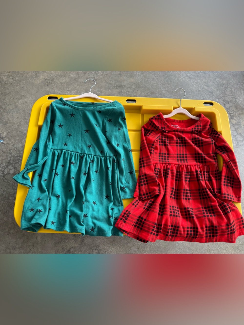 3 Cat & Jack Long Sleeved Dresses -3t